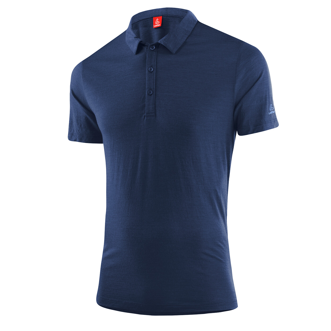 LÖFFLER M POLOSHIRT MERINO-TENCEL(TM) - Herren