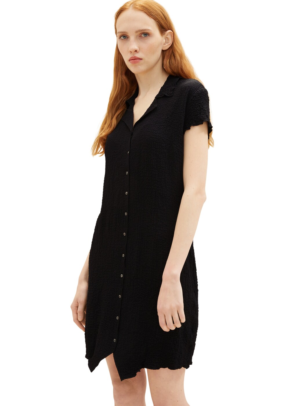 crinkle collar dress - Damen