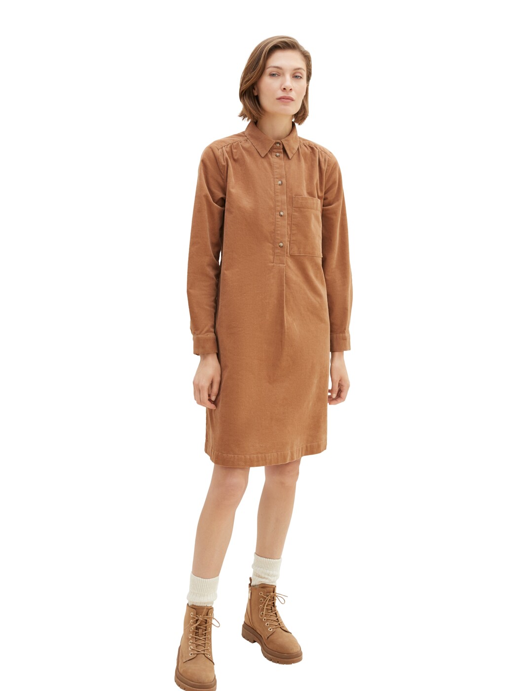 corduroy dress solid - Damen