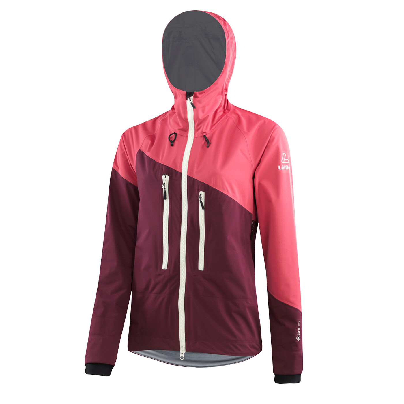 LÖFFLER W HOODED JACKET CB GTX ACTIVE - Damen