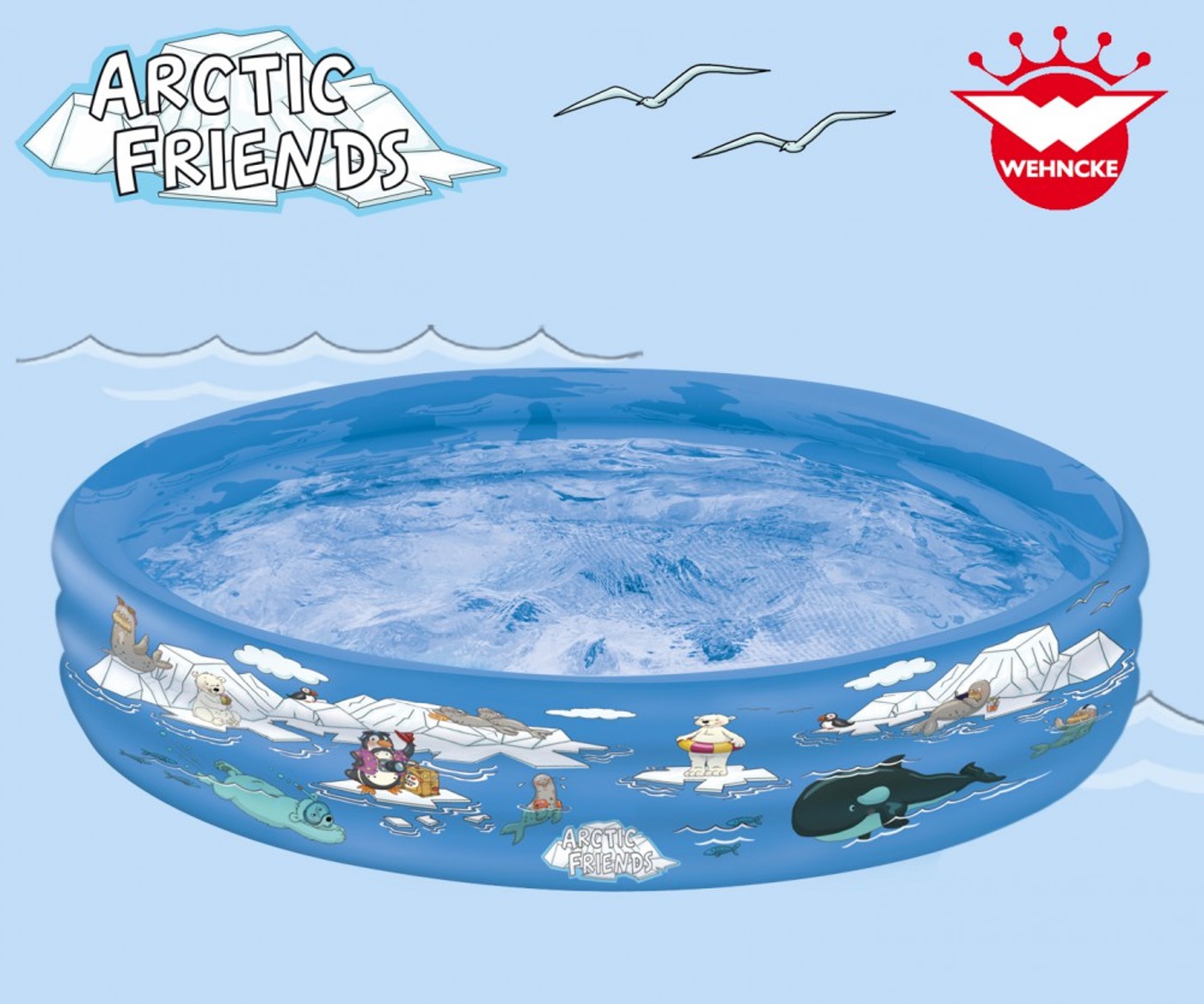 HAPPY PEOPLE Pool ARCTIC FRIENDS 150x25cm