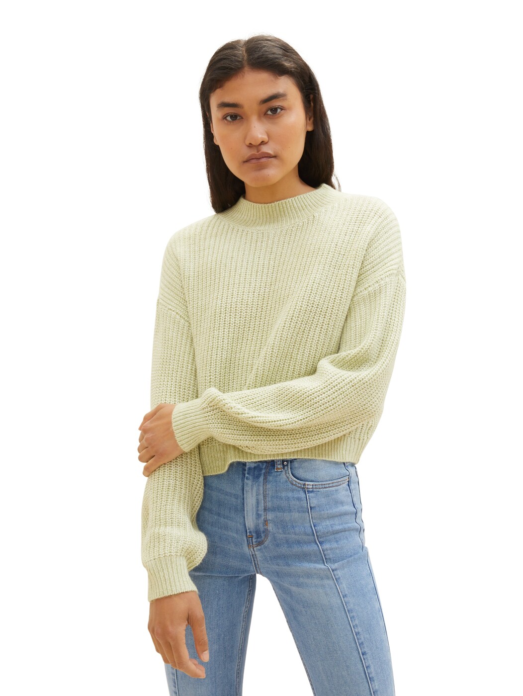 2 colored mock neck - Damen