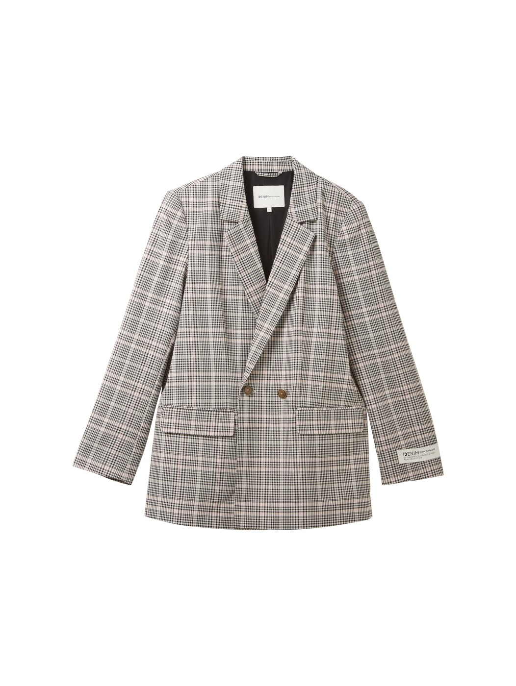 loose check blazer - Damen
