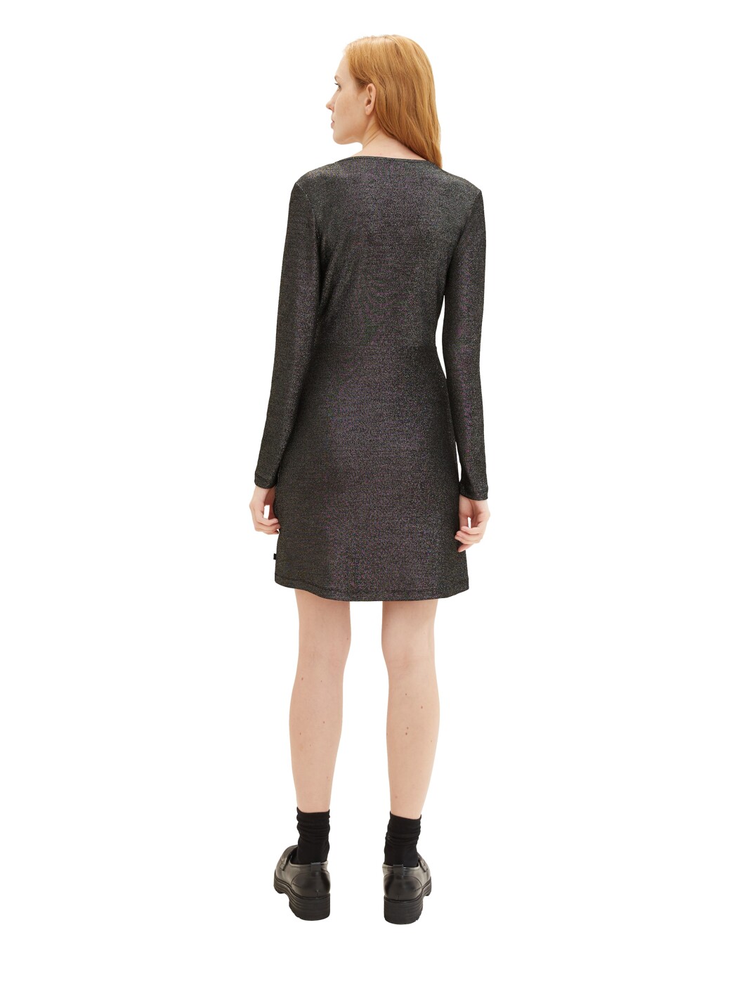 glitter wrap mini  dress - Damen