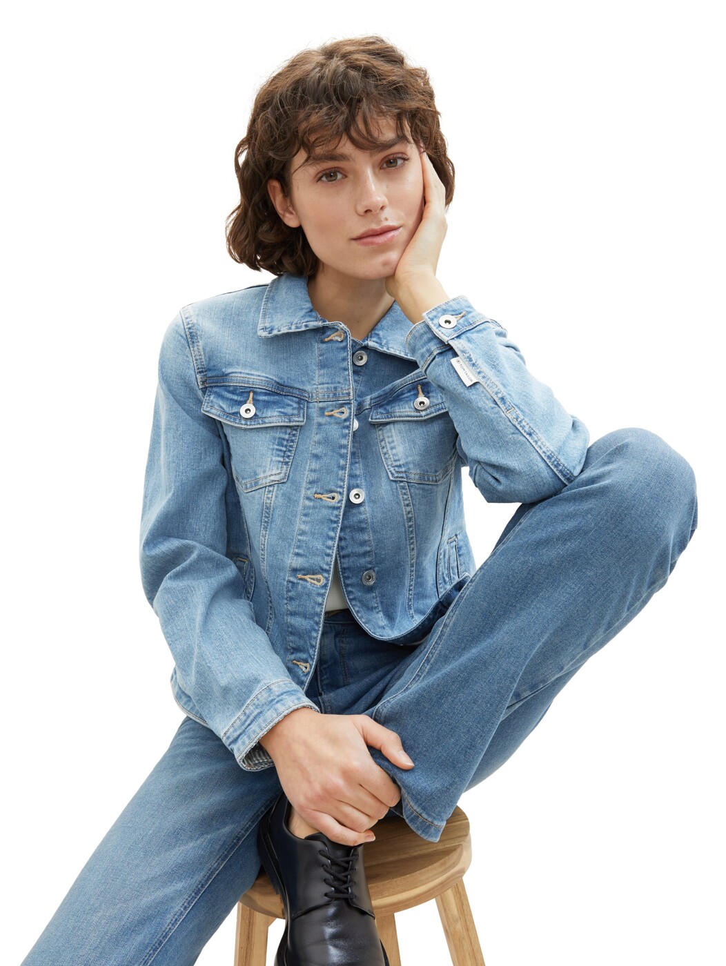 authentic denim jacket - Damen