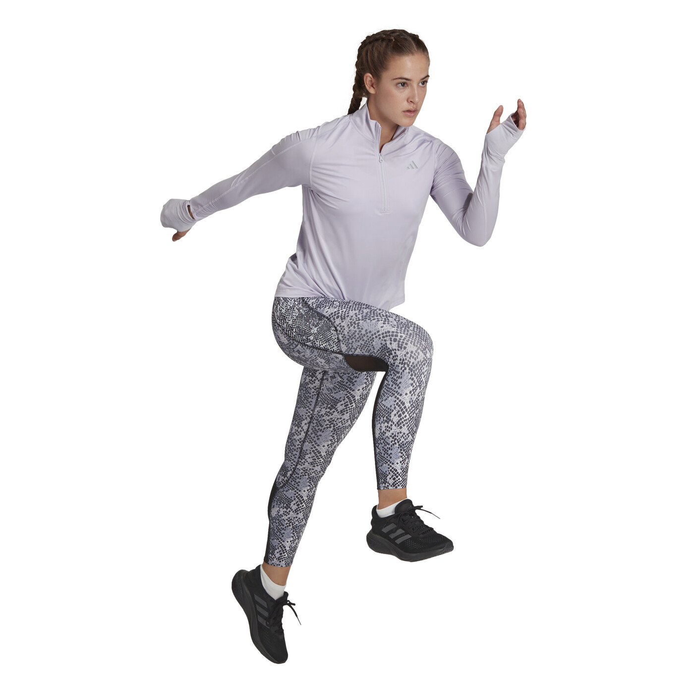 ADIDAS FAST 1/2 ZIP - Damen