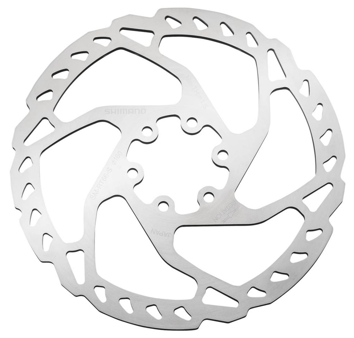 SHIMANO Bremsscheibe RT66 160mm 6-Loch