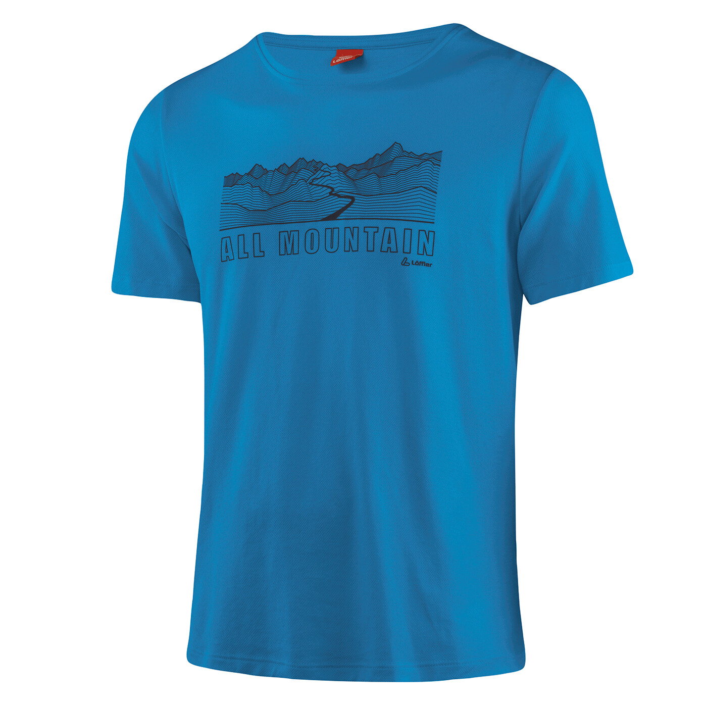 LÖFFLER M PRINTSHIRT ALL MOUNTAIN TRAN - Herren